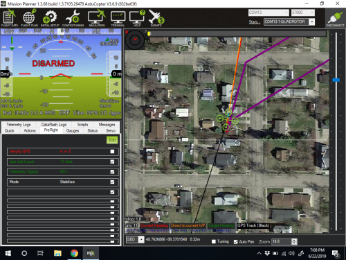 Mission Planner, software per elaborazione rotte automatiche per droni e rover "Arduino".